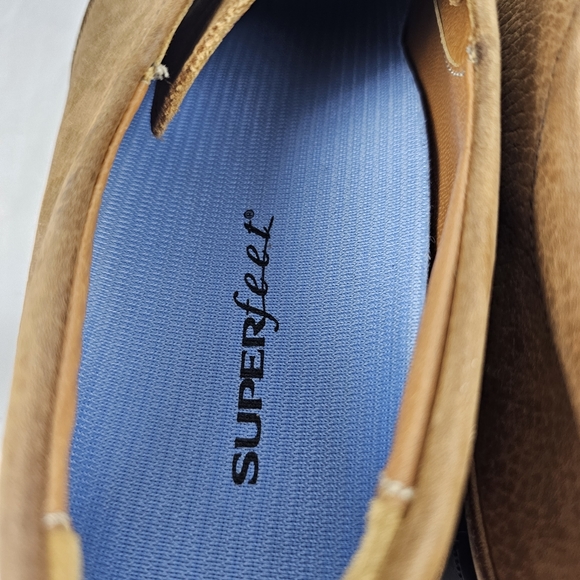 Michael Toschi Balboa Brown Leather Shoes Made In Italy Size 11 Superfeet Insole - Picture 8 of 9